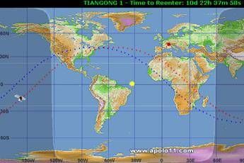Tiangong 1, come seguire la caduta in diretta Tiangong 1, come seguire la caduta in diretta
